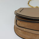 Chloe Nile Hand Bag Leather 2way Pink Gold Auth 119191-9