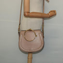 Chloe Nile Hand Bag Leather 2way Pink Gold Auth 119191-22
