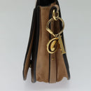 Chloe Nile Hand Bag Leather 2way Pink Gold Auth 119191-4