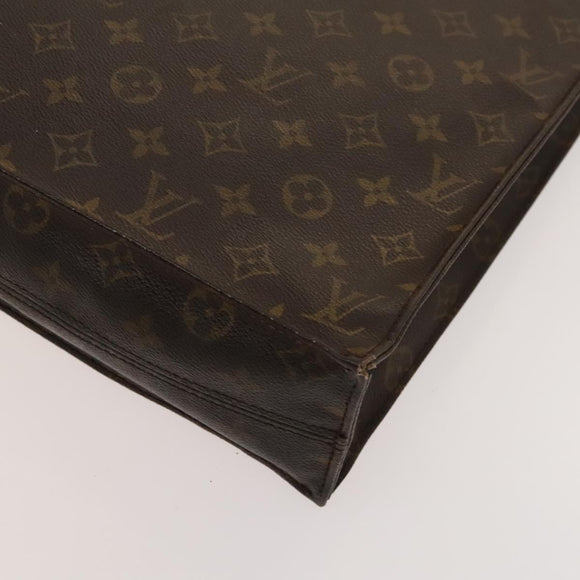 LOUIS VUITTON Monogram Sac Plat Hand Bag M51140 LV Auth 119195
