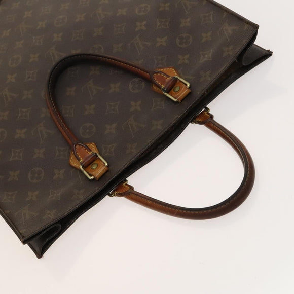 LOUIS VUITTON Monogram Sac Plat Hand Bag M51140 LV Auth 119195