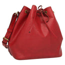 LOUIS VUITTON Epi Petit Noe Shoulder Bag Red M44107 LV Auth 119202-1