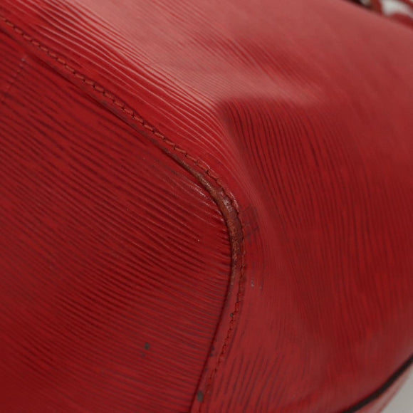 LOUIS VUITTON Epi Petit Noe Shoulder Bag Red M44107 LV Auth 119202