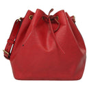 LOUIS VUITTON Epi Petit Noe Shoulder Bag Red M44107 LV Auth 119202-13
