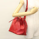 LOUIS VUITTON Epi Petit Noe Shoulder Bag Red M44107 LV Auth 119202-20