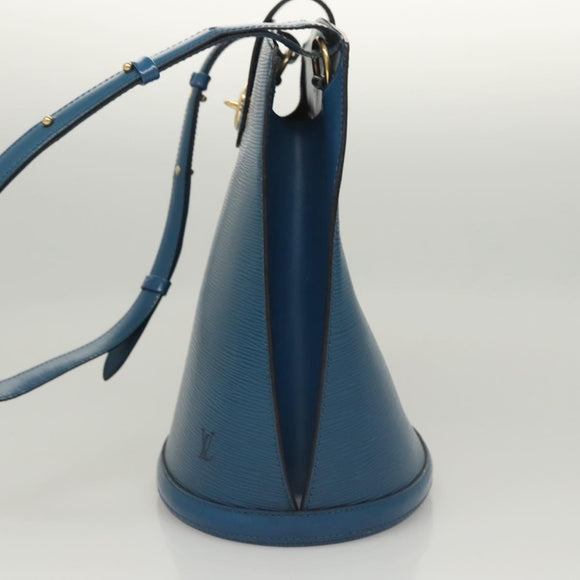LOUIS VUITTON Epi Cluny Shoulder Bag Blue M52255 LV Auth 119203