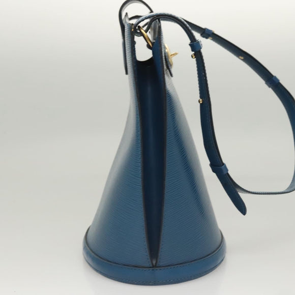 LOUIS VUITTON Epi Cluny Shoulder Bag Blue M52255 LV Auth 119203