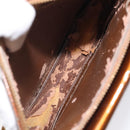 LOUIS VUITTON Monogram Vernis Motto Accessory Pouch Bronze M91138 LV Auth 119204-10