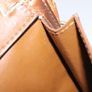 LOUIS VUITTON Monogram Vernis Motto Accessory Pouch Bronze M91138 LV Auth 119204-12