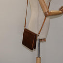 LOUIS VUITTON Monogram Vernis Motto Accessory Pouch Bronze M91138 LV Auth 119204-22