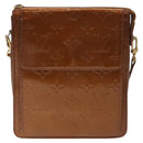 LOUIS VUITTON Monogram Vernis Motto Accessory Pouch Bronze M91138 LV Auth 119204-13
