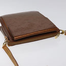 LOUIS VUITTON Monogram Vernis Motto Accessory Pouch Bronze M91138 LV Auth 119204-6