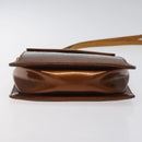 LOUIS VUITTON Monogram Vernis Motto Accessory Pouch Bronze M91138 LV Auth 119204-5