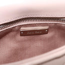 Miu Miu Chain Shoulder Bag Leather Pink Silver Auth 119207-21