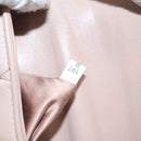 Miu Miu Chain Shoulder Bag Leather Pink Silver Auth 119207-12