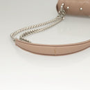 Miu Miu Chain Shoulder Bag Leather Pink Silver Auth 119207-7