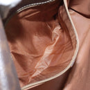 CELINE Macadam Canvas Shoulder Bag PVC Leather Brown Gold Auth 119211-22