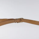 CELINE Macadam Canvas Shoulder Bag PVC Leather Brown Gold Auth 119211-14