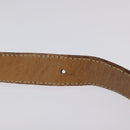 CELINE Macadam Canvas Umhängetasche PVC Leder Braun Gold Auth 119211-8