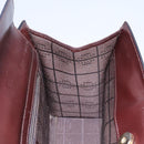 CELINE Hand Bag Leather 2way Brown Gold Auth 119212-18