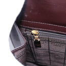 CELINE Hand Bag Leather 2way Brown Gold Auth 119212-20