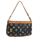 LOUIS VUITTON Monogram Multicolor Pochette Accessoires Black M92648 Auth 119219V-1
