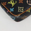 LOUIS VUITTON Monogram Multicolor Pochette Accessoires Black M92648 Auth 119219V-8