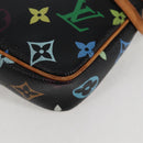 LOUIS VUITTON Monogram Multicolor Pochette Accessoires Black M92648 Auth 119219V-17