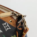 LOUIS VUITTON Monogram Multicolor Pochette Accessoires Black M92648 Auth 119219V-10