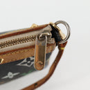 LOUIS VUITTON Monogram Multicolor Pochette Accessoires Black M92648 Auth 119219V-18