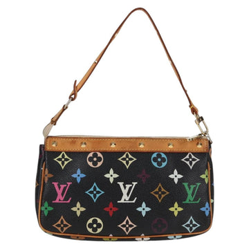 LOUIS VUITTON Monogram Multicolor Pochette Accessoires Black M92648 Auth 119219V - 0
