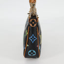 LOUIS VUITTON Monogram Multicolor Pochette Accessoires Black M92648 Auth 119219V-4
