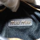 Miu Miu Matelasse Hand Bag Leather 2way Black Auth 119232SM-21