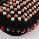 FENDI Mamma Baguette Shoulder Bag Nylon Black Gold Auth 119240SM-11