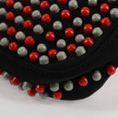 FENDI Mamma Baguette Shoulder Bag Nylon Black Gold Auth 119240SM-14