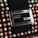 FENDI Mamma Baguette Shoulder Bag Nylon Black Gold Auth 119240SM-15