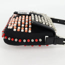 FENDI Mamma Baguette Shoulder Bag Nylon Black Gold Auth 119240SM-5