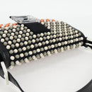 FENDI Mamma Baguette Shoulder Bag Nylon Black Gold Auth 119240SM-6