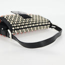 FENDI Mamma Baguette Shoulder Bag Nylon Black Gold Auth 119240SM-7