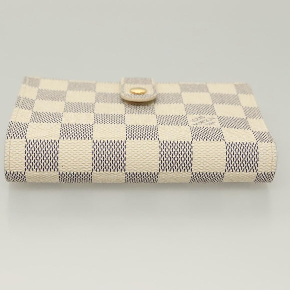 LOUIS VUITTON Damier Azur Portefeuille Viennois Wallet N61676 LV Auth 119248V