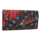 LOUIS VUITTON Monogram Jungle Dot Portefeuille Sarah Wallet M41381 Auth 119252V-1