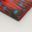 LOUIS VUITTON Monogram Jungle Dot Portefeuille Sarah Wallet M41381 Auth 119252V-16