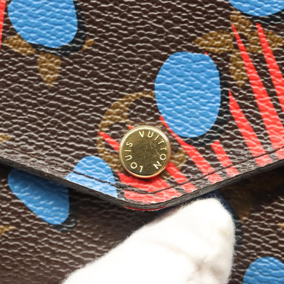 LOUIS VUITTON Monogram Jungle Dot Portefeuille Sarah Wallet M41381 Auth 119252V