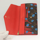 LOUIS VUITTON Monogram Jungle Dot Portefeuille Sarah Wallet M41381 Auth 119252V-8