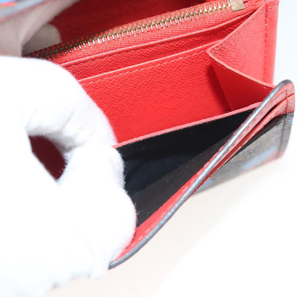 LOUIS VUITTON Monogram Jungle Dot Portefeuille Sarah Wallet M41381 Auth 119252V