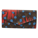 LOUIS VUITTON Monogram Jungle Dot Portefeuille Sarah Wallet M41381 Auth 119252V-13
