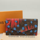 LOUIS VUITTON Monogram Jungle Dot Portefeuille Sarah Wallet M41381 Auth 119252V-12