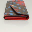 LOUIS VUITTON Monogram Jungle Dot Portefeuille Sarah Wallet M41381 Auth 119252V-3