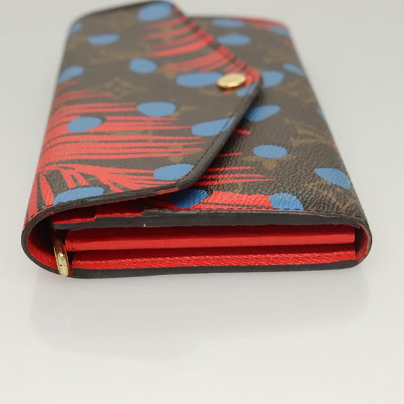 LOUIS VUITTON Monogram Jungle Dot Portefeuille Sarah Wallet M41381 Auth 119252V
