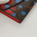 LOUIS VUITTON Monogram Jungle Dot Portefeuille Sarah Wallet M41381 Auth 119252V-7